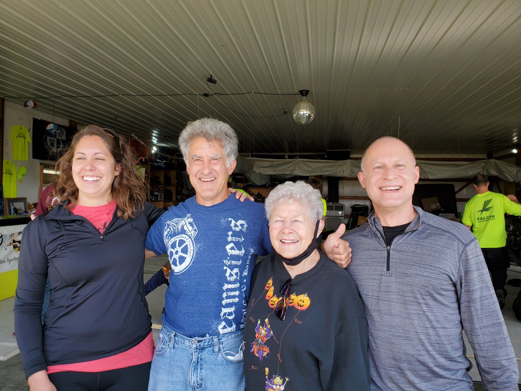 Bernice Swim skydives for second time on 90th birthday